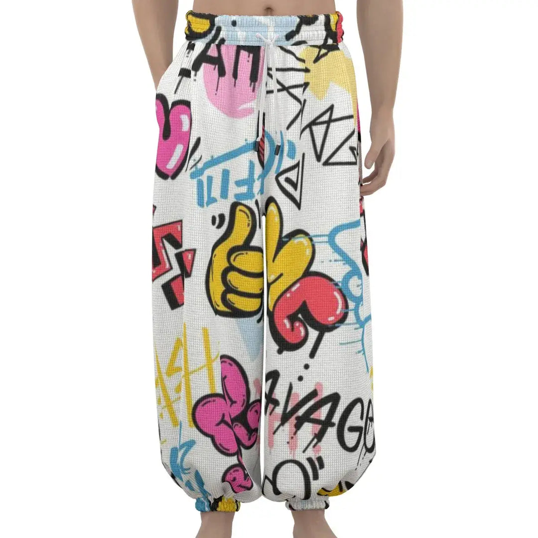 Archiify Hip Hop Style Graffiti Unisex Lantern Pants
