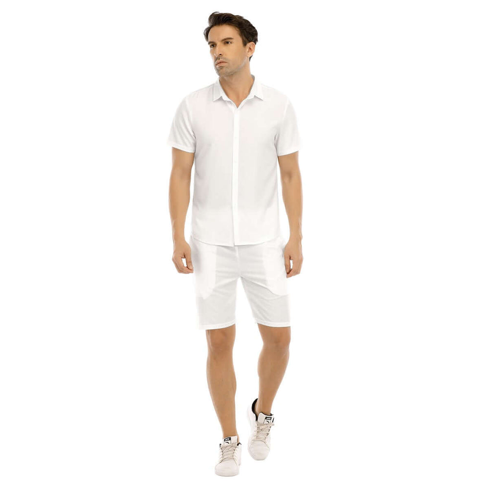 Archiify Pop art style Print Men's Short Sleeve Shirt Set