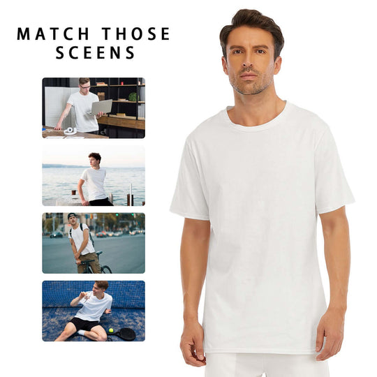 Hip-hop style Personalized Men O-neck T-shirts Breathable-Archiify