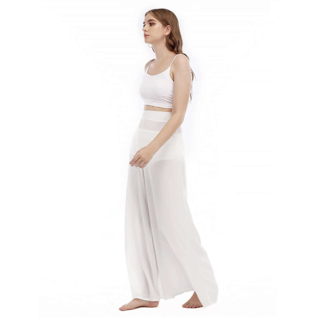 Hawaiian  Vacation Women's  Print High Waisted Hide Leg Trousers