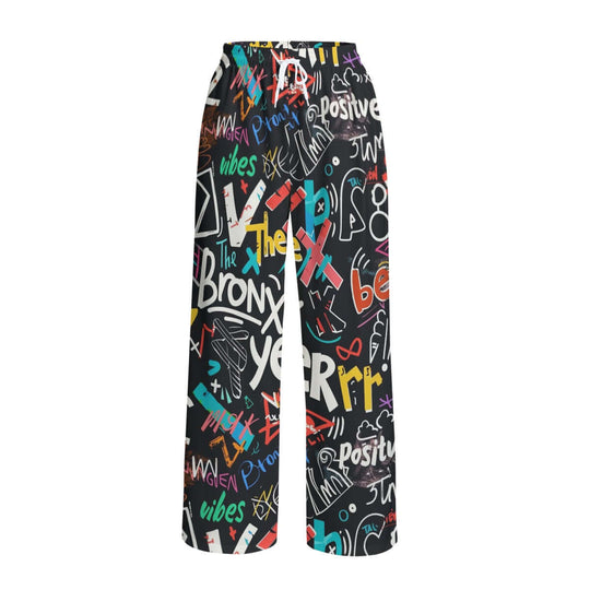 Hip Hop Graffiti Print Unisex Wide Leg Pants