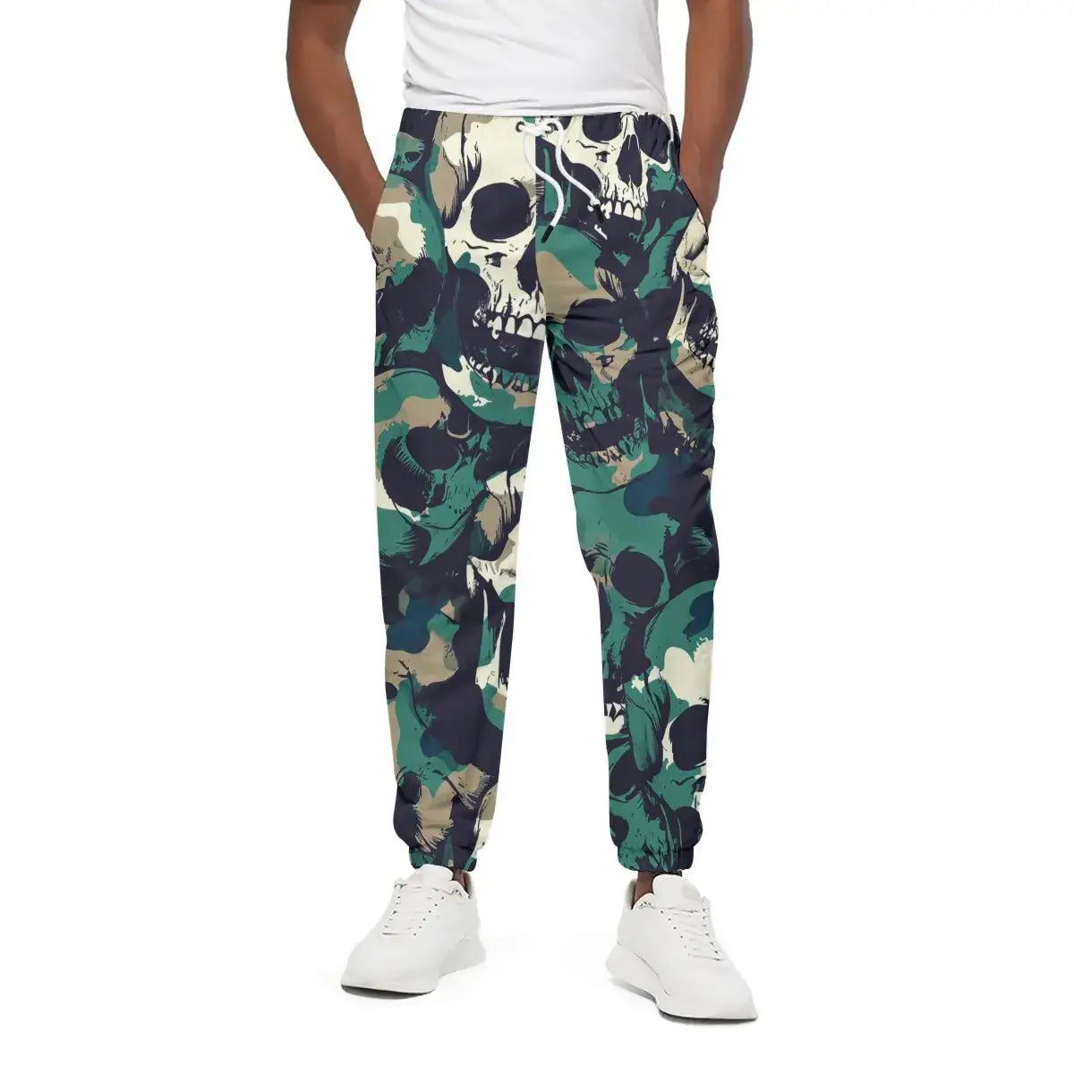Skull Camouflage Men's Casual Long Stretch Pants-Archiify