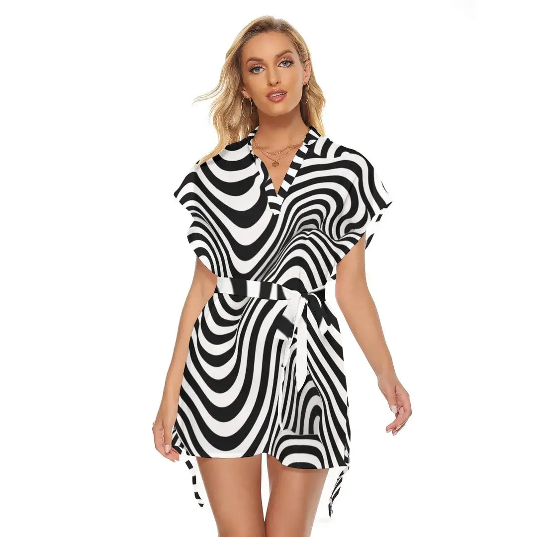 Street Style Fashion Women's Casual Stripe Dress - Archiify