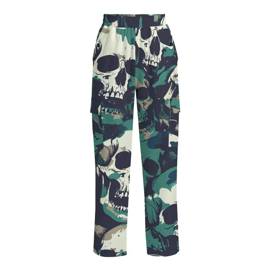 Street Style Horror Women's Hiking Cargo Pants with Pockets