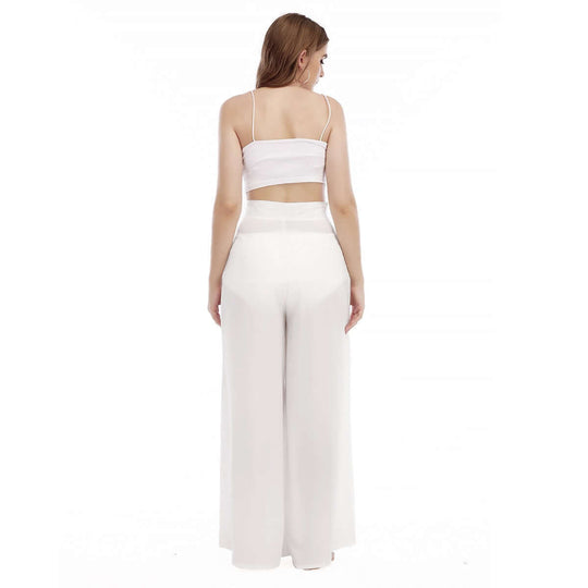 Hawaiian  Vacation Women's  Print High Waisted Hide Leg Trousers