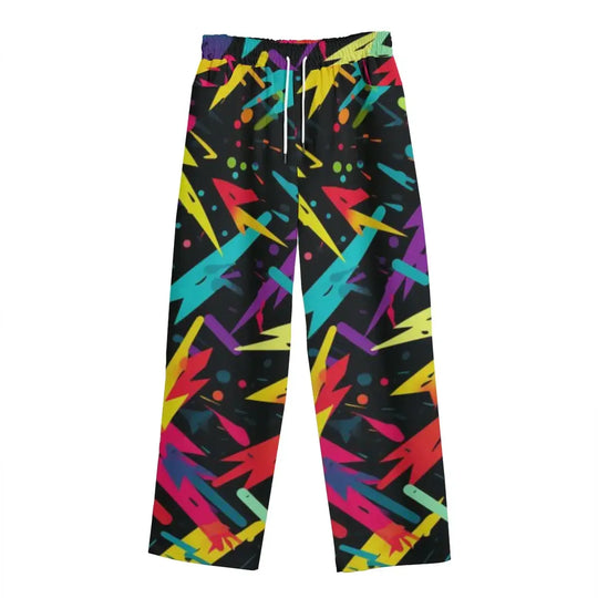 Hip-hop Print Men's Straight Casual Pants