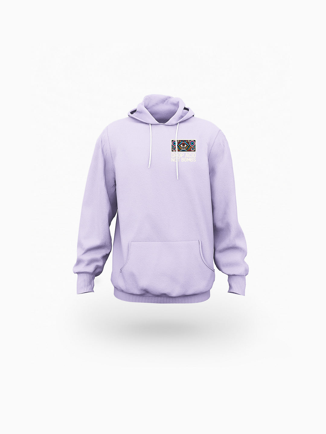 ‘Retro Psychedelia’ Purple Eco-friendly All-Over Print Unisex Pullover Hoodie