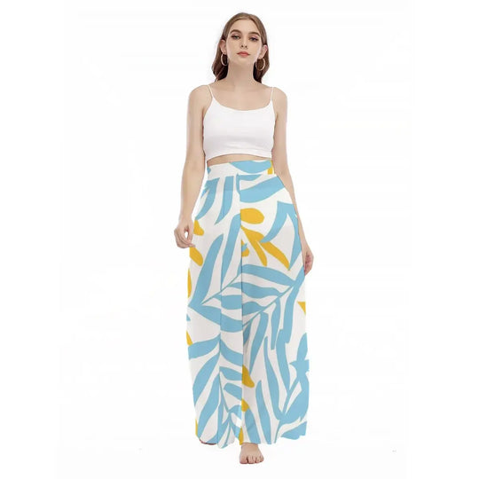 Hawaiian  Vacation Women's  Print High Waisted Hide Leg Trousers