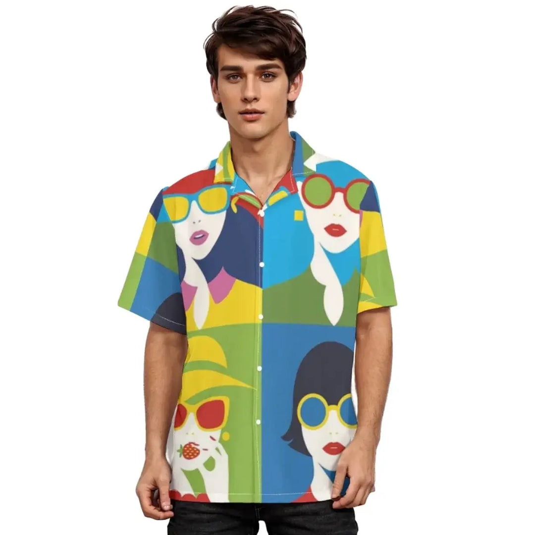 Archiify Men's Pop Style Short Sleeve Custom Shirt
