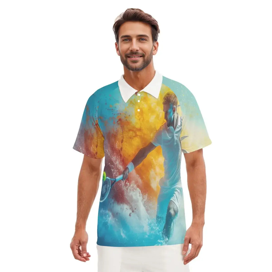 2024 New Men's Short Sleeve Polo Shirt With Button Closure | Design by Yourself - Archiify