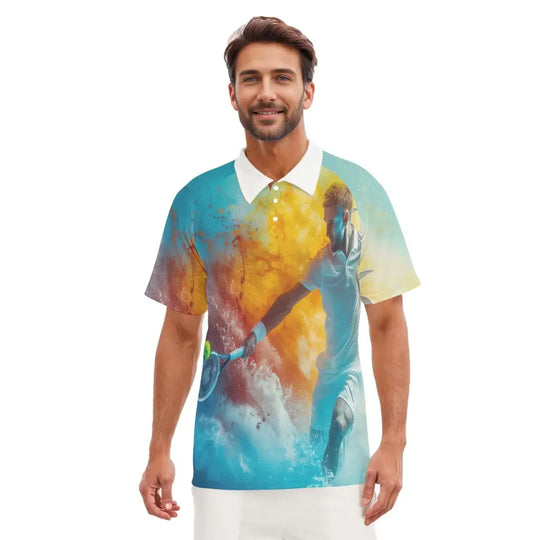 2024 New Men's Short Sleeve Polo Shirt With Button Closure | Design by Yourself - Archiify