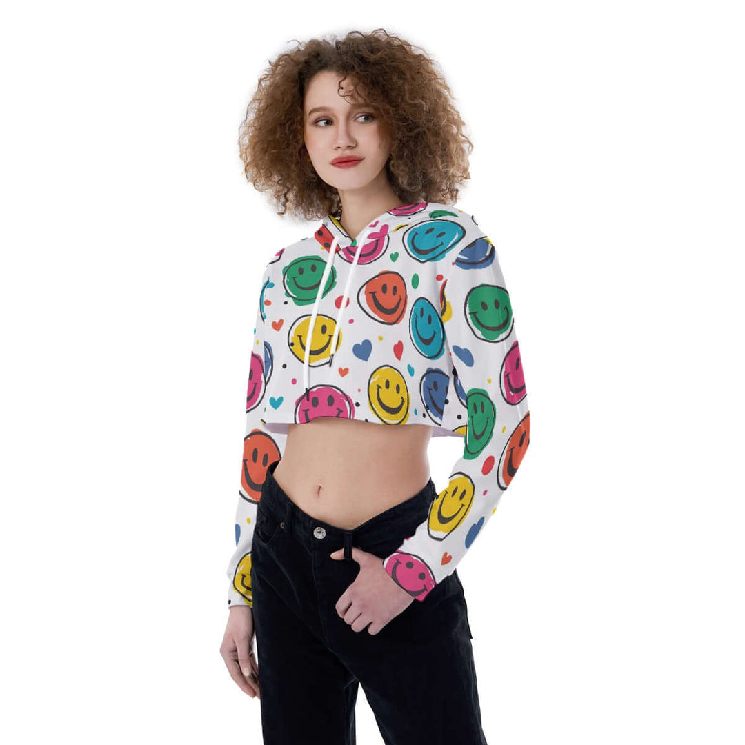 Street Wear 2024 for Women Smile Waistless Hoodie - Archiify