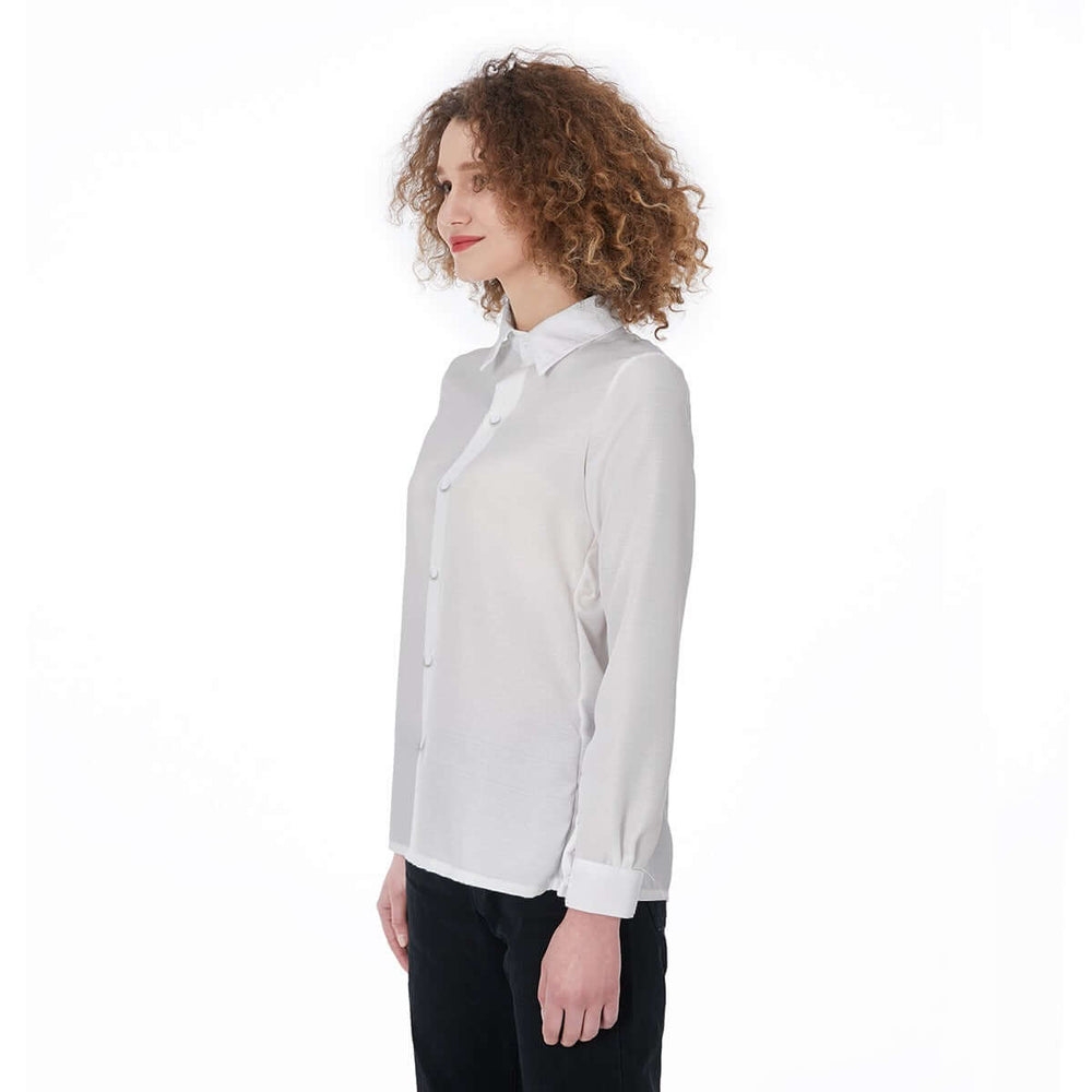 Printed Women's Elasticized Back Shirt - Archiify