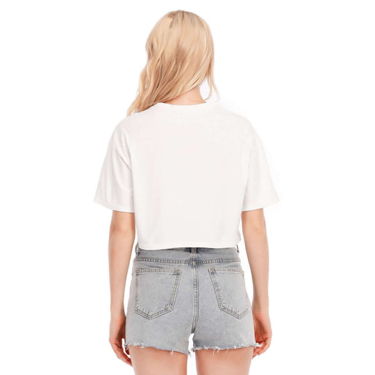 Printed Women's O Neck Off Shoulder Loose T-Shirt | 190GSM Cotton - Archiify