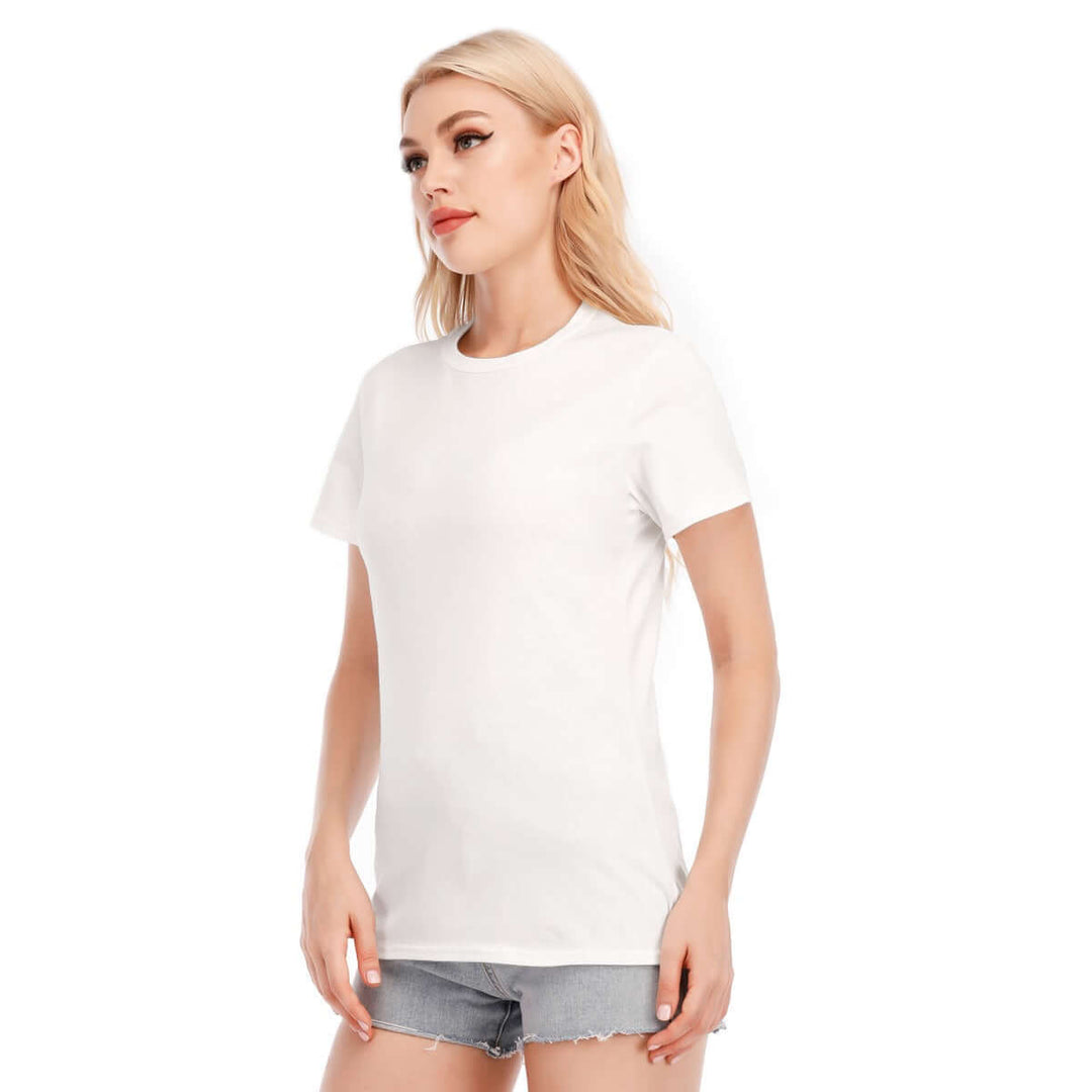 Women's Round Neck T-Shirt | 190GSM Cotton - Archiify