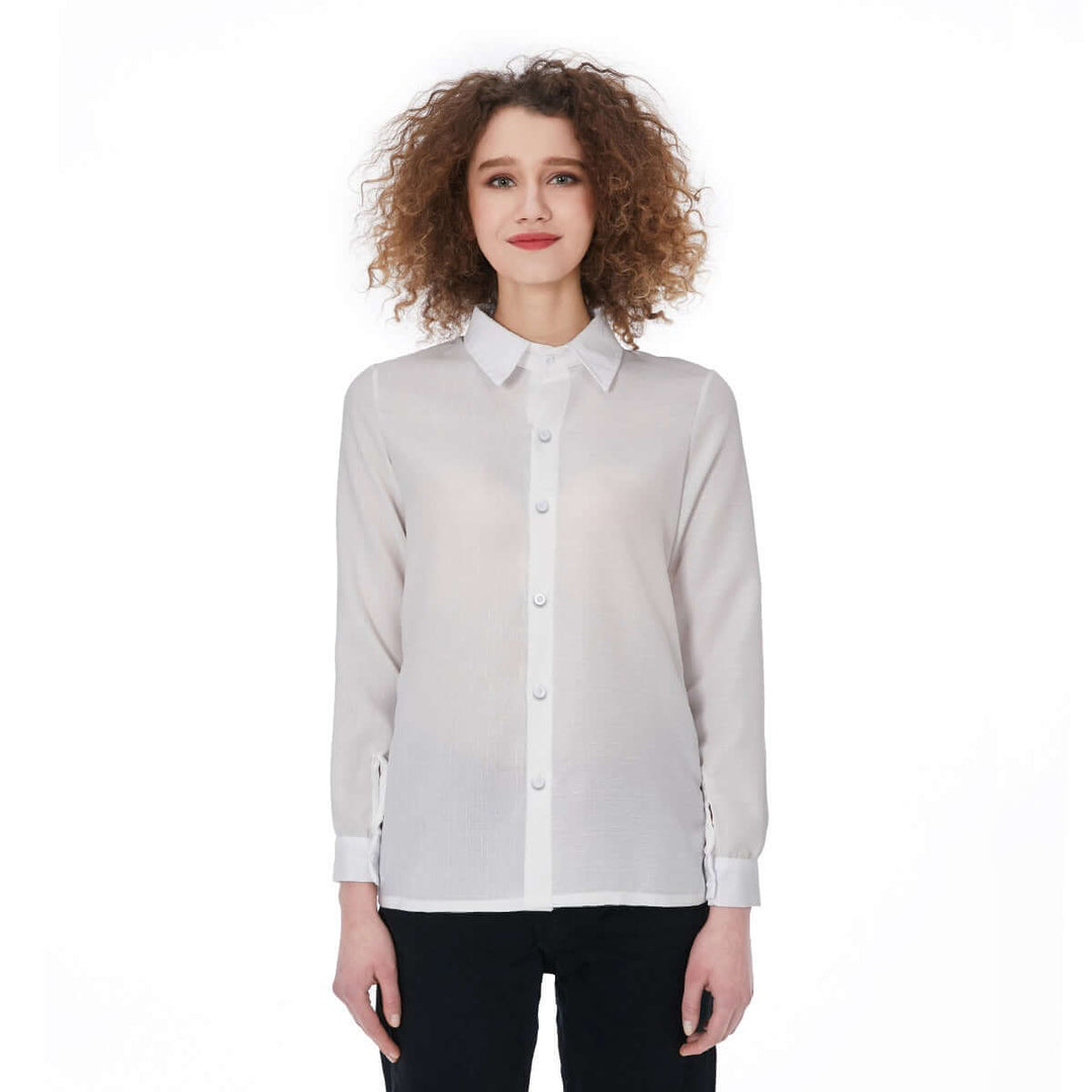 Printed Women's Elasticized Back Shirt - Archiify