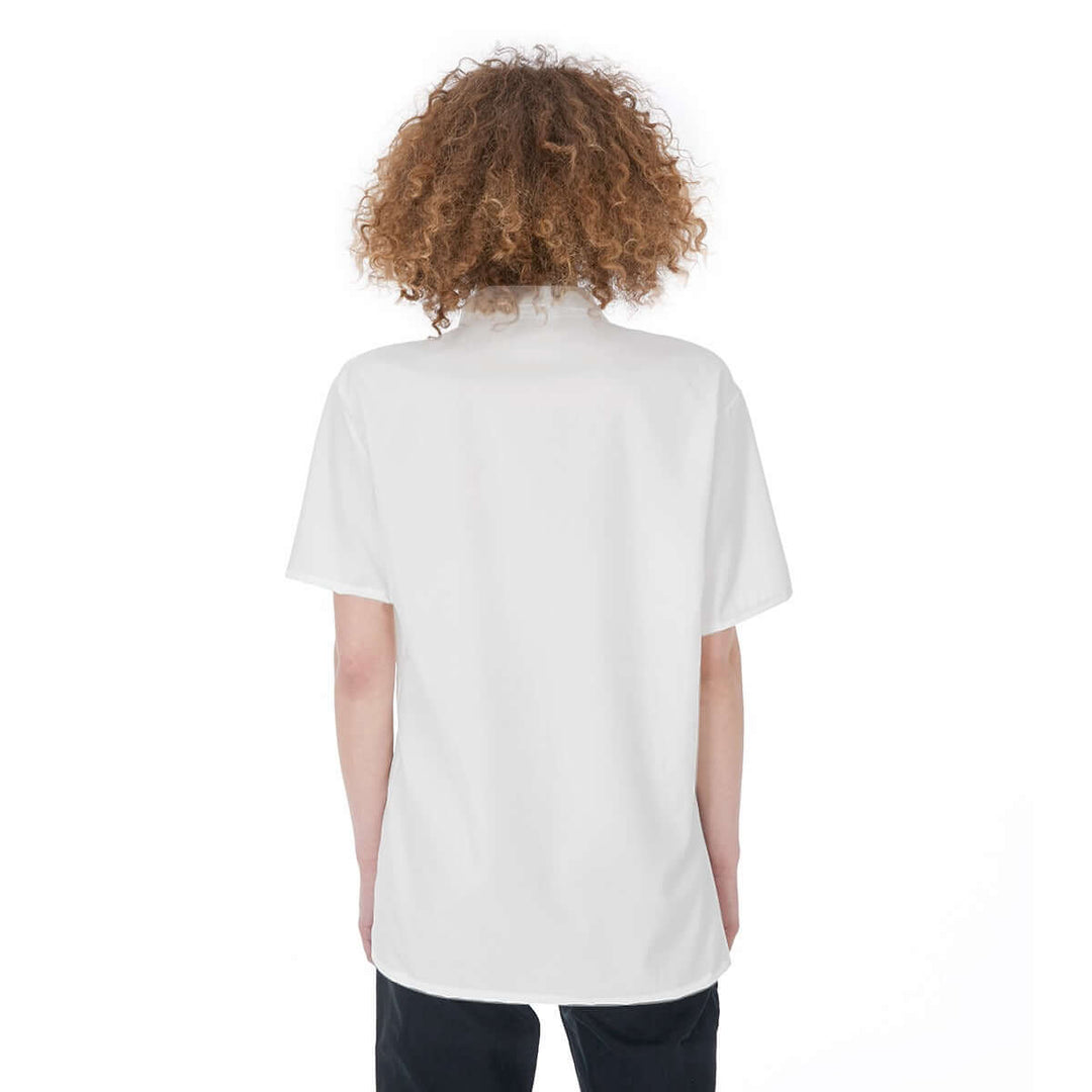 Print Women's Short Sleeve Shirt With Pocket - Archiify