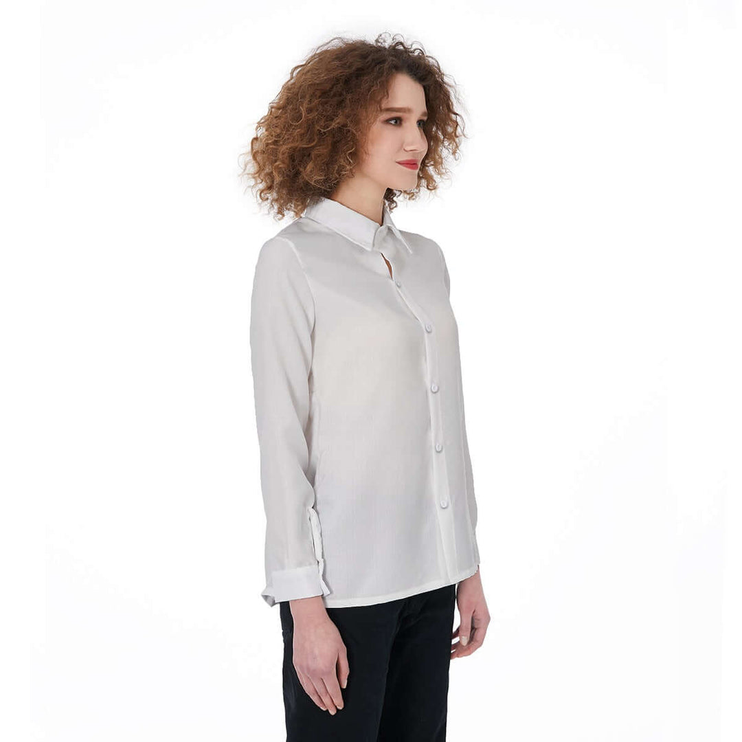 Printed Women's Elasticized Back Shirt - Archiify
