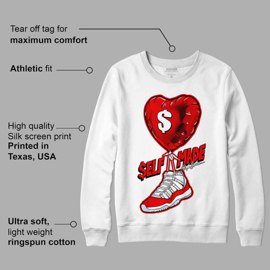 Cherry 11s DopeSkill Sweatshirt Self Made Graphic