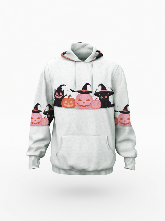 Halloween Pumpkin Print Women's Hoodie