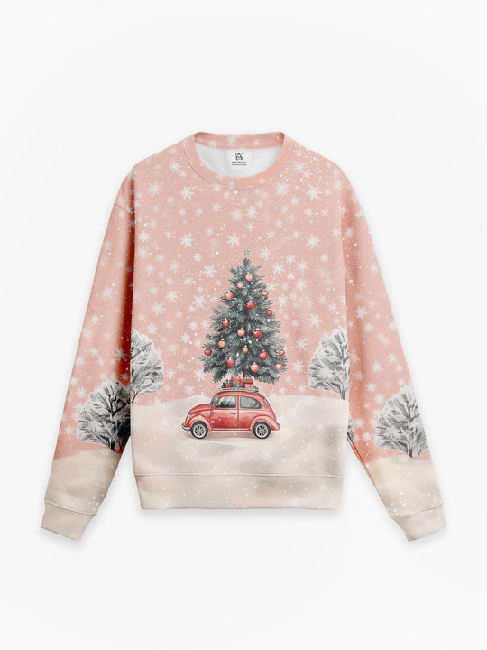 Statement Crewneck Knit in Merry Lane