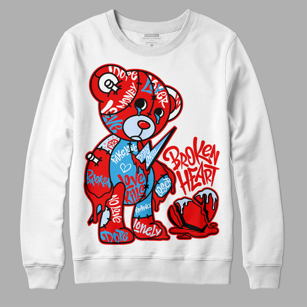 Cherry 11s DopeSkill Sweatshirt Broken Heart Graphic