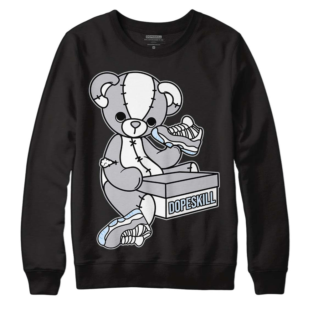 Cement Grey 11s DopeSkill Sweatshirt Sneakerhead BEAR Graphic