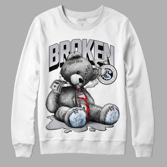 Cement Grey 11s DopeSkill Sweatshirt Sick Bear Graphic