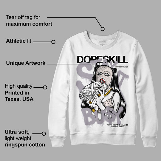 Cement Grey 2s DopeSkill Sweatshirt Stay It Busy Graphic