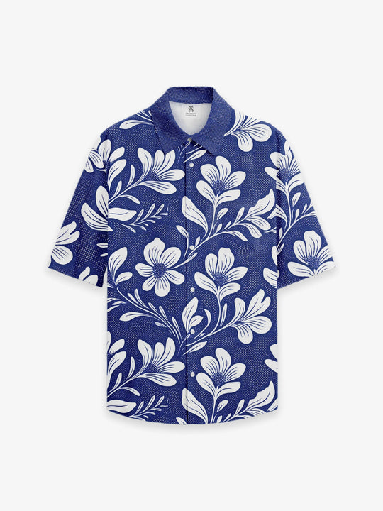 Breezy Hawaiian Short-Sleeve Shirt in Aloha Vibes