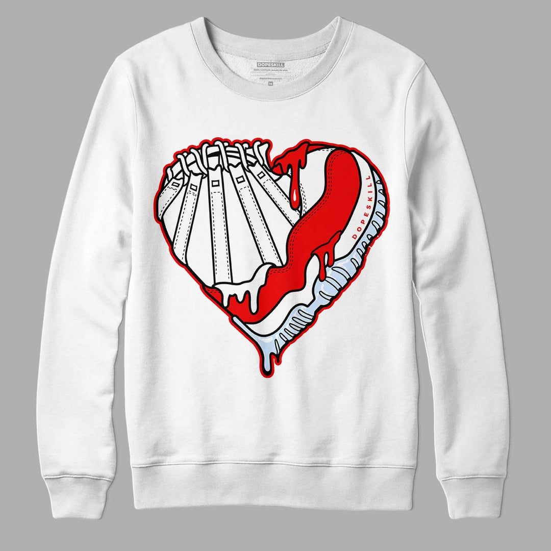 Cherry 11s DopeSkill Sweatshirt Heart AJ 11 Graphic