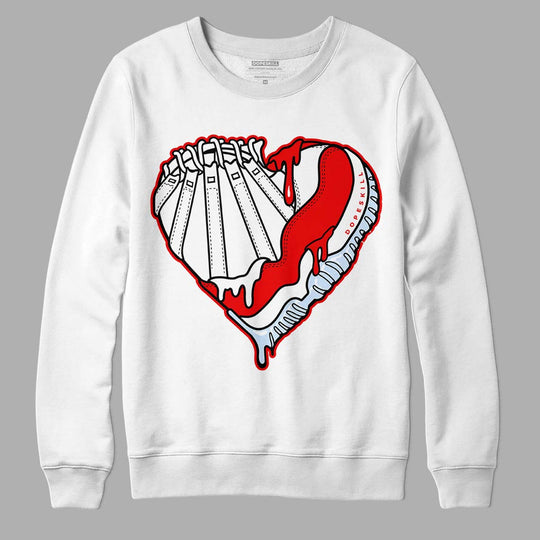 Cherry 11s DopeSkill Sweatshirt Heart AJ 11 Graphic