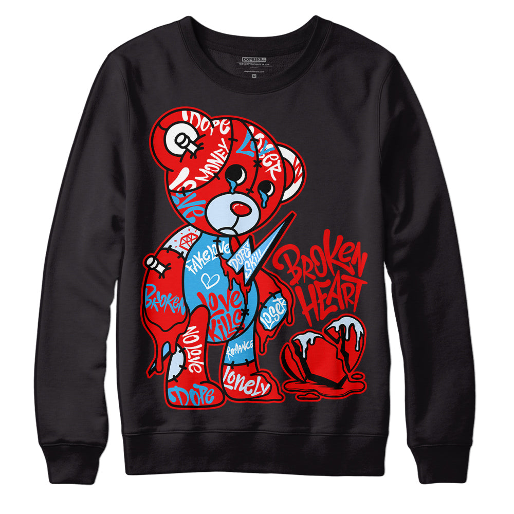 Cherry 11s DopeSkill Sweatshirt Broken Heart Graphic