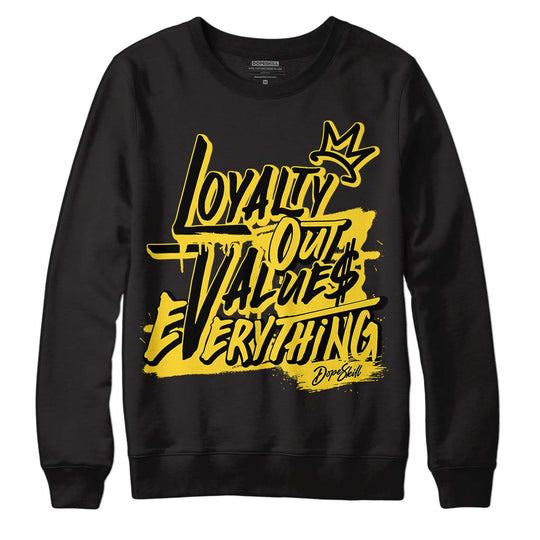 Black Tour Yellow AJ 4 Thunder DopeSkill Sweatshirt LOVE Graphic