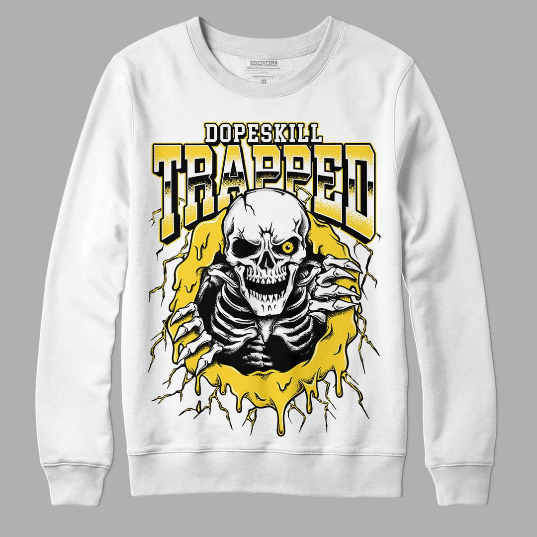 Black Tour Yellow AJ 4 Thunder DopeSkill Sweatshirt Trapped Halloween Graphic