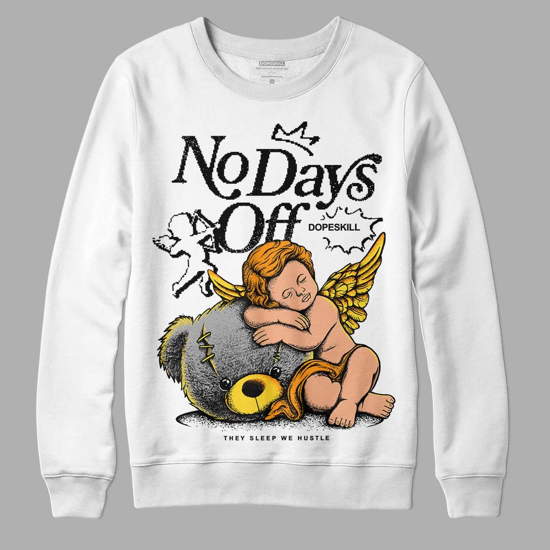 Black Tour Yellow AJ 4 Thunder DopeSkill Sweatshirt New No Days Off Graphic