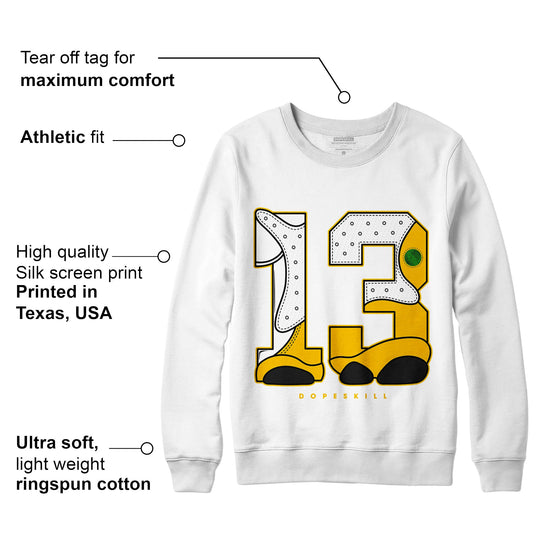 AJ 13 Del Sol DopeSkill Sweatshirt No.13 Graphic