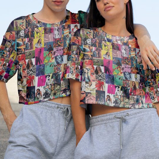 Pop style Unisex Waist T-shirt