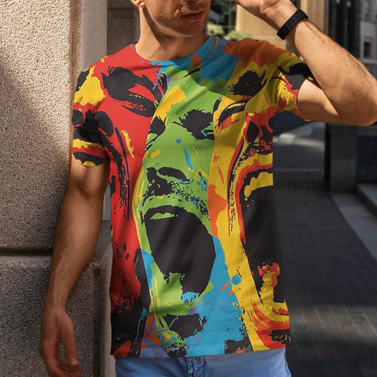 Men's Pop Art Drop Shoulder T-shirt