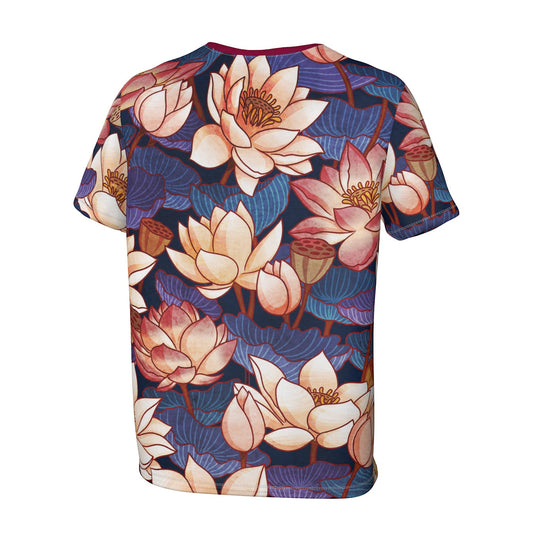 White Cut Lotus T-Shirt