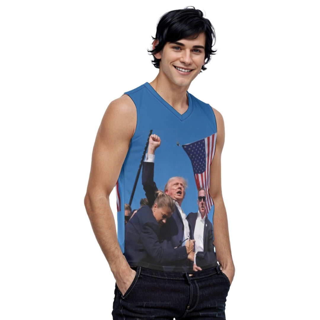 Men's V-neck Trump Tank Top