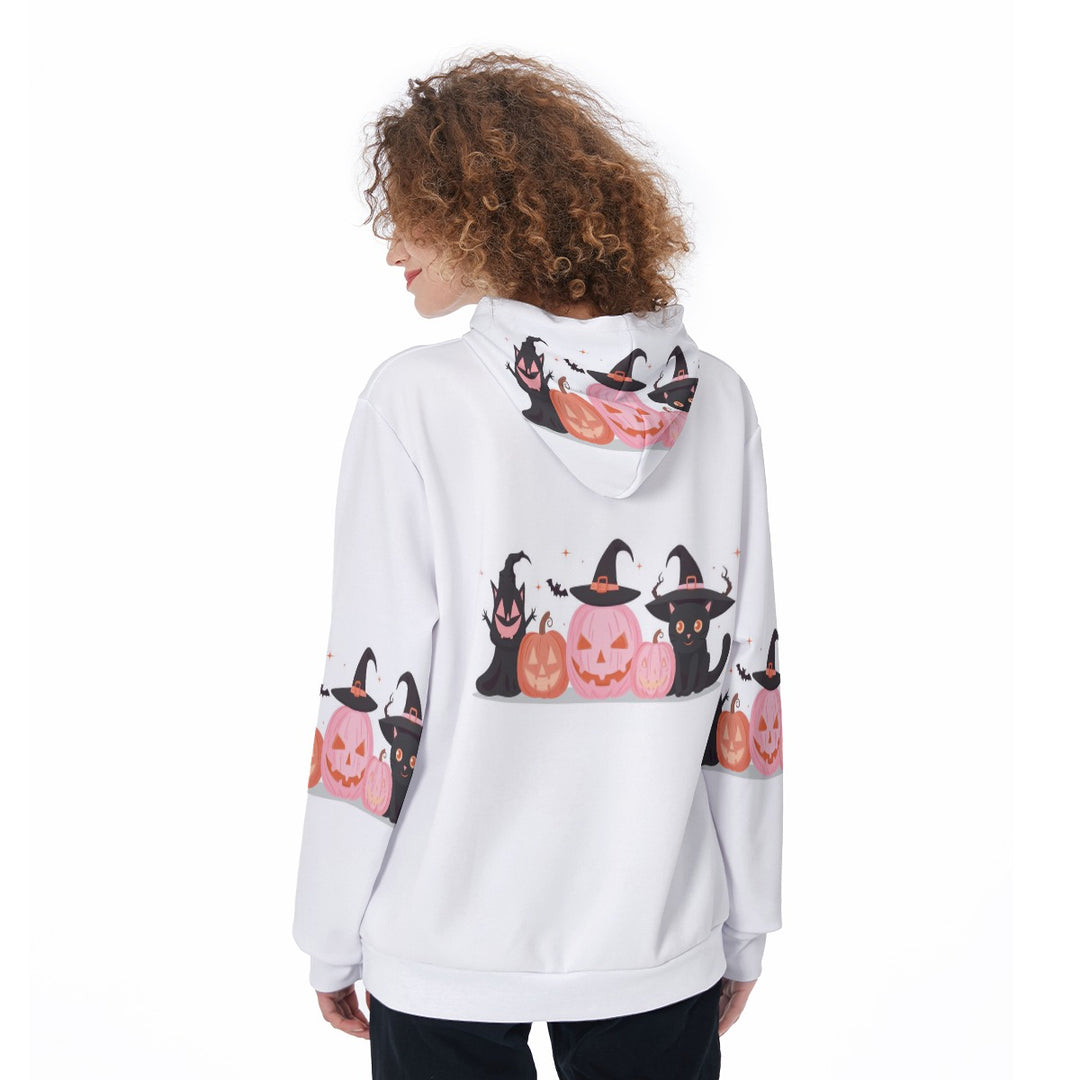 Halloween Pumpkin Print Women's Hoodie