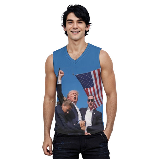 Men's V-neck Trump Tank Top