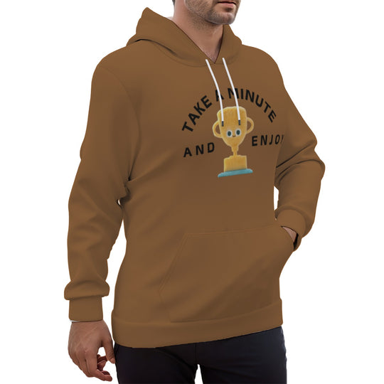 Eco-friendly Trophy Print Unisex Pullover Hoodie