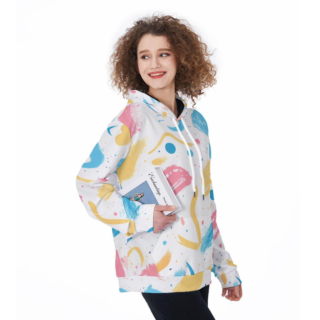 Women's Line Graffiti Print Hoodie