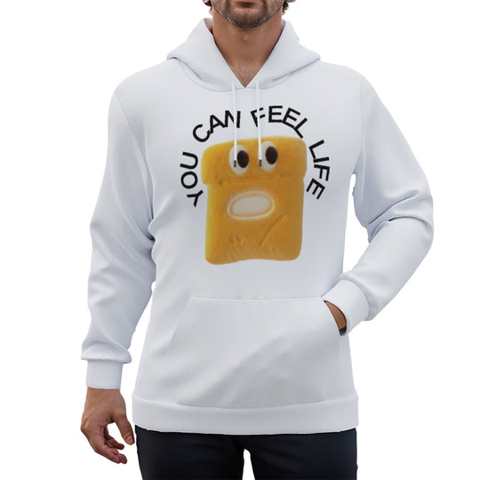 Eco-friendly Biscuit Print Unisex Pullover Hoodie