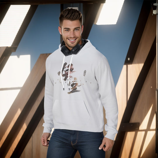 WuKong XIV All-Over Print Men's Pullover Hoodie