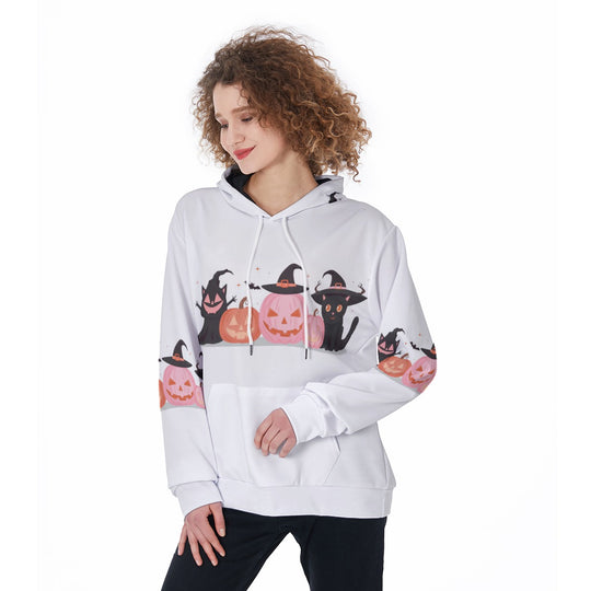 Halloween Pumpkin Print Women's Hoodie