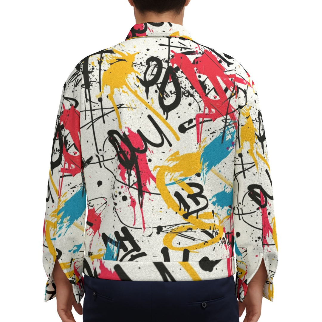 All-Over Print Unisex Lapel Jacket | 245GSM Cotton