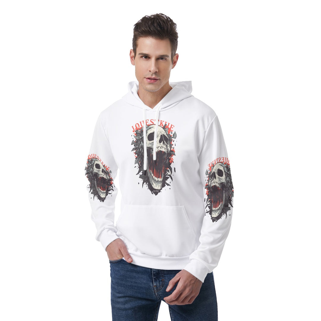 Reversible Holehead Print Men's Hoodie